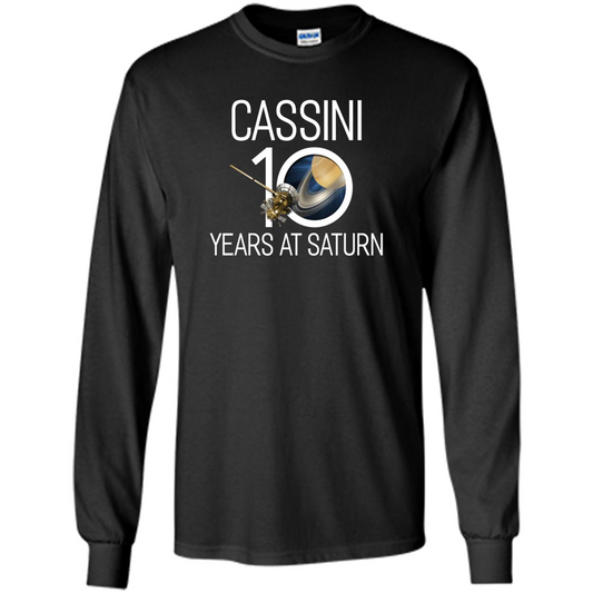 Cassini 10 Years at Saturn T-shirt Black
