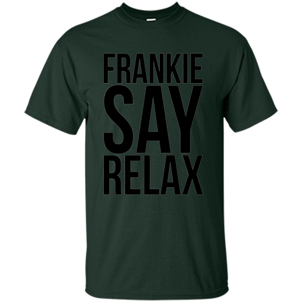 Music Lover T-shirt Frankie Say Relax Forest Green
