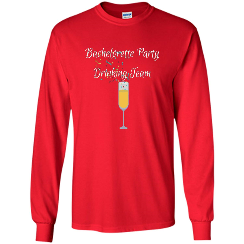 Bachelorette Party Drinking Team Bridal Wedding T-Shirt Red