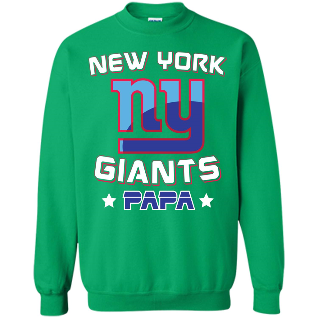 Football T-shirt New York Ny Giants Papa Irish Green