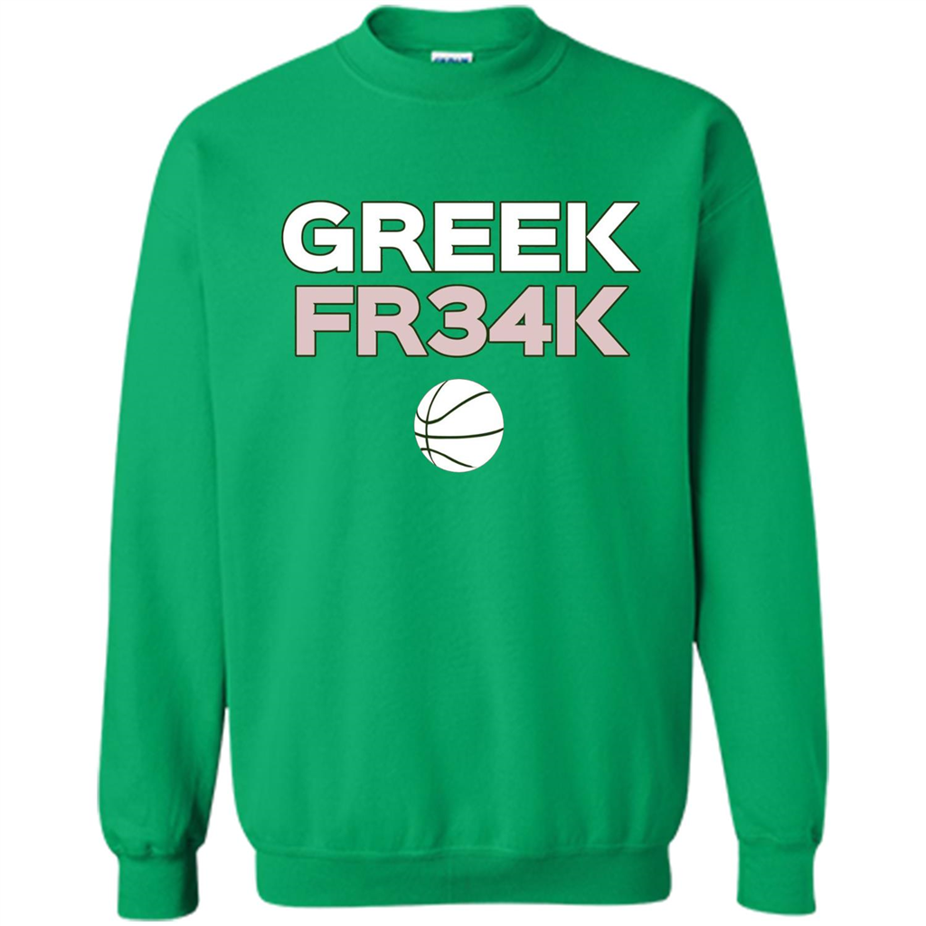 Greek Fr34K Basketball T-shirt Irish Green