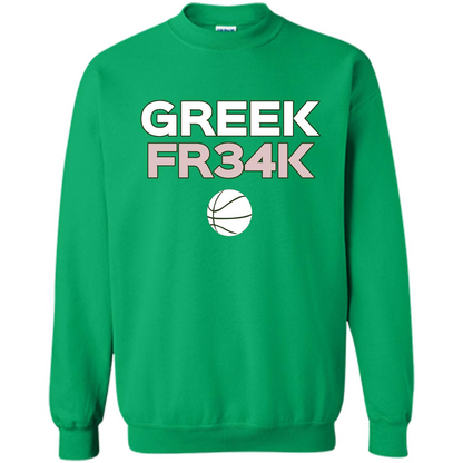 Greek Fr34K Basketball T-shirt Irish Green