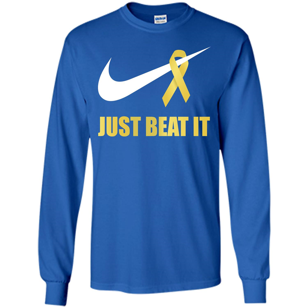 Cancer Awareness T-shirt Just Beat It T-shirt Royal