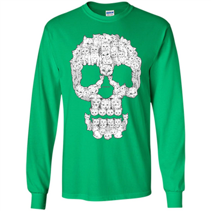 Skulls Are For Pussies Cats T-shirt Irish Green