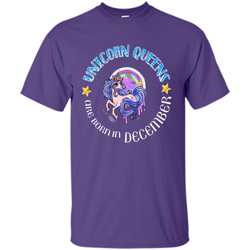 Unicorn Queens Are Born In December Purple