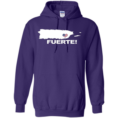 Fuerte T-Shirt Strong Support for Puerto Rico T-shirt Purple