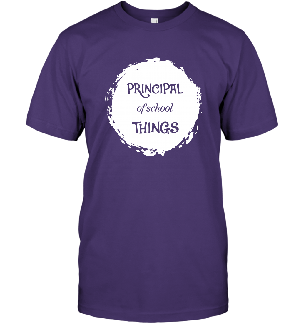 Principal Of School Things Shirt T-Shirt T-Shirt Purple
