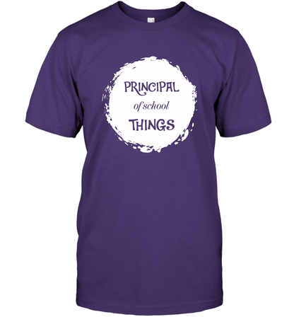 Principal Of School Things Shirt T-Shirt T-Shirt Purple