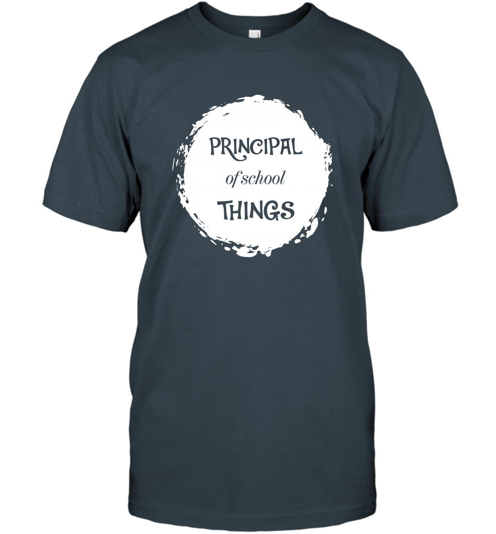 Principal Of School Things Shirt T-Shirt T-Shirt Charcoal