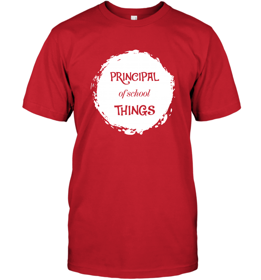 Principal Of School Things Shirt T-Shirt T-Shirt Red