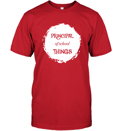 Principal Of School Things Shirt T-Shirt T-Shirt Red