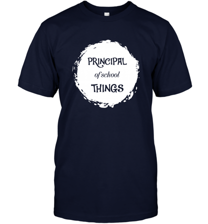 Principal Of School Things Shirt T-Shirt T-Shirt Navy