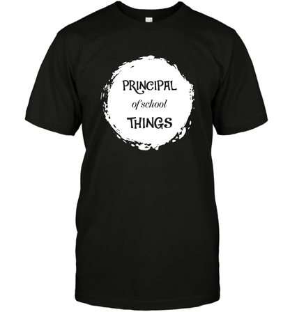 Principal Of School Things Shirt T-Shirt T-Shirt Black