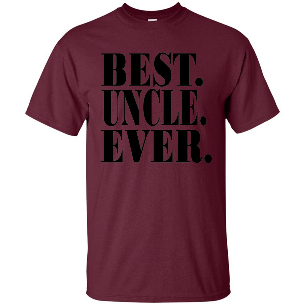 Best Uncle Ever T-shirt Maroon