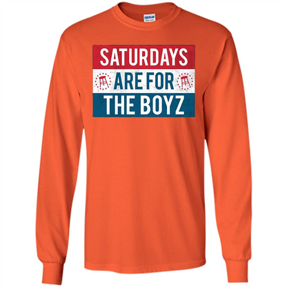 Saturdays Are For The Boyz T-shirt Orange