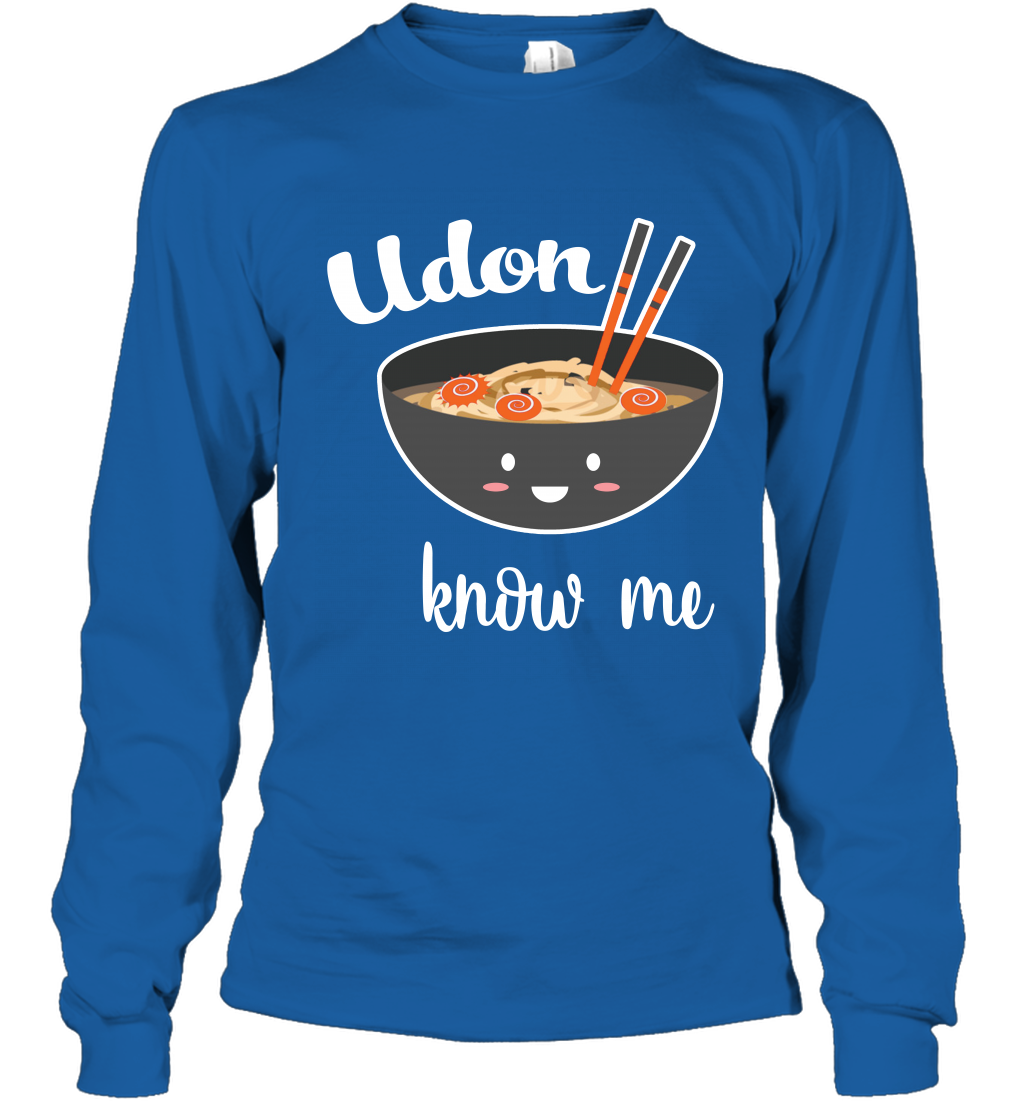 Udon Know Me Japanese Curry Shirt Long Sleeve T-Shirt Long Sleeve T-Shirt Royal