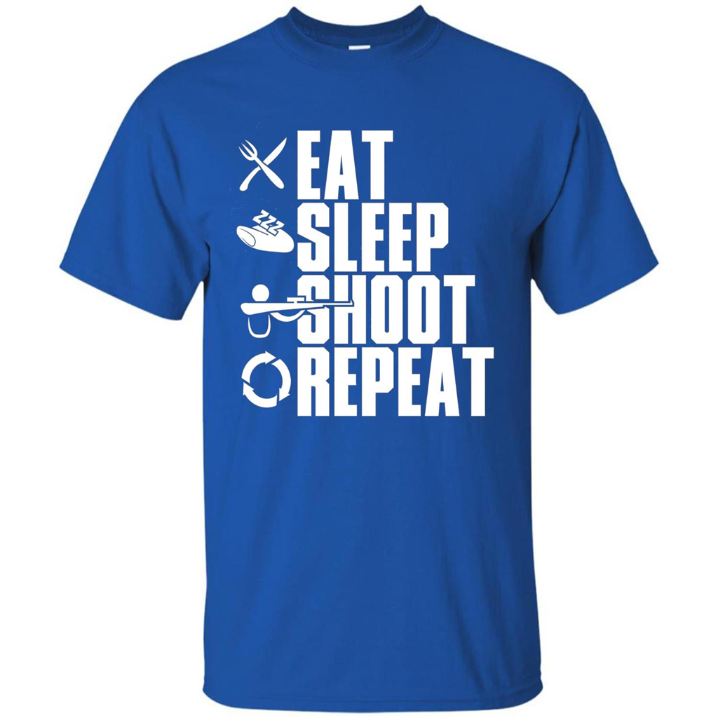 Eat Sleep Shoot Repeat T-shirt Royal