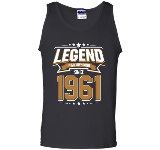 Legend Since 1961 T-Shirt for 56 Years Old Birthday Gifts t-shirt Black