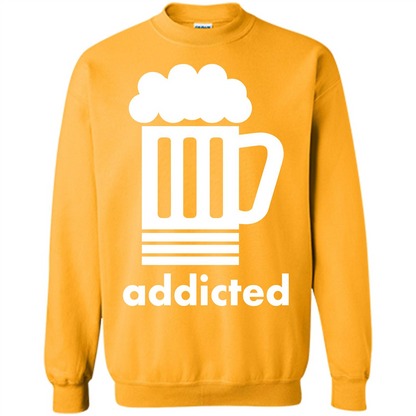 Beer T-shirt Addicted To Beer Gold