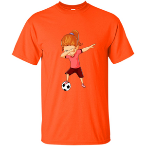 Soccer T-shirt For Girls Funny Dabbing Dab Dance Soccer Ball