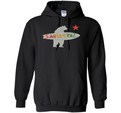 Santa Cruz Surf Bear Rockport Texas T-shirt Black