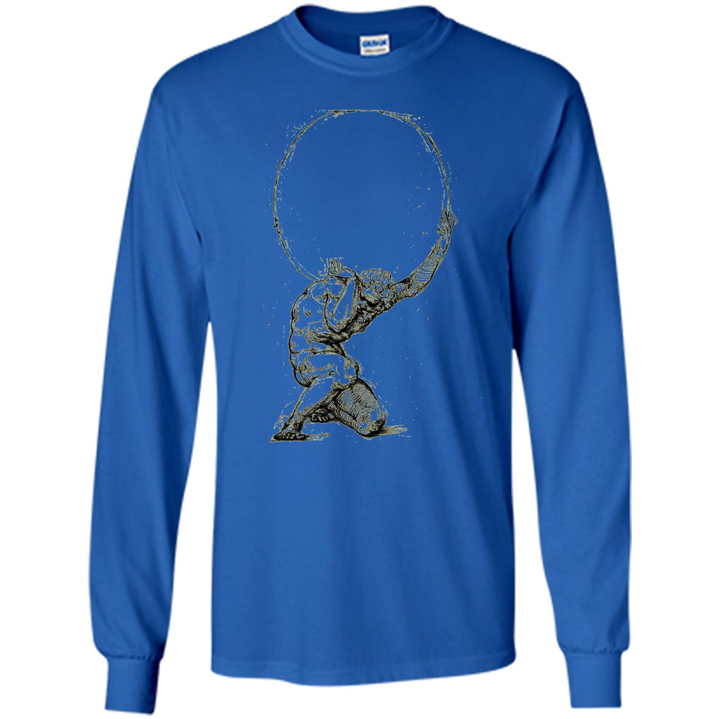 Atlas Greek Mythology Greece T-Shirt Royal