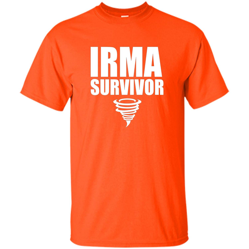Hurricane Irma Survivor T-shirt Orange