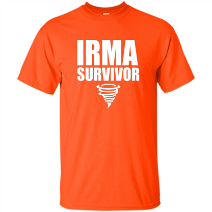 Hurricane Irma Survivor T-shirt Orange