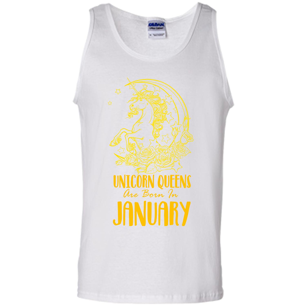 January Unicorn T-shirt Unicorn Queens Are Born In January White