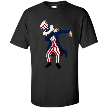 Independence Day 4th of July T-shirt Dabbing Black