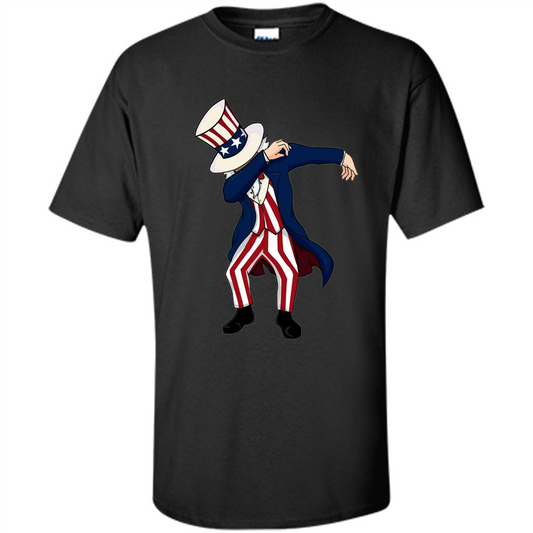 Independence Day 4th of July T-shirt Dabbing Black