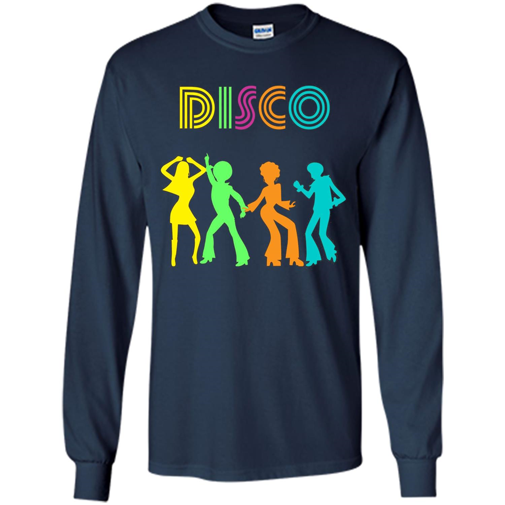 Disco Dancers Dancing Design T-shirt Navy