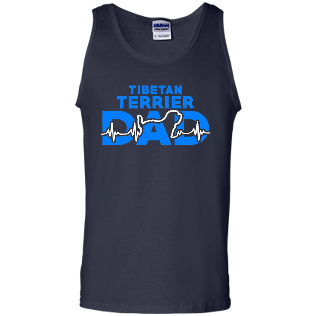 Tibetan Terrier Dad T-shirt Navy