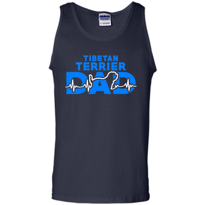 Tibetan Terrier Dad T-shirt Navy
