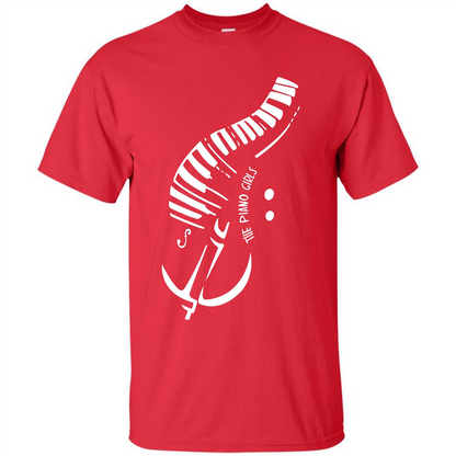 Piano Lover T-shirt The Piano Girls Red