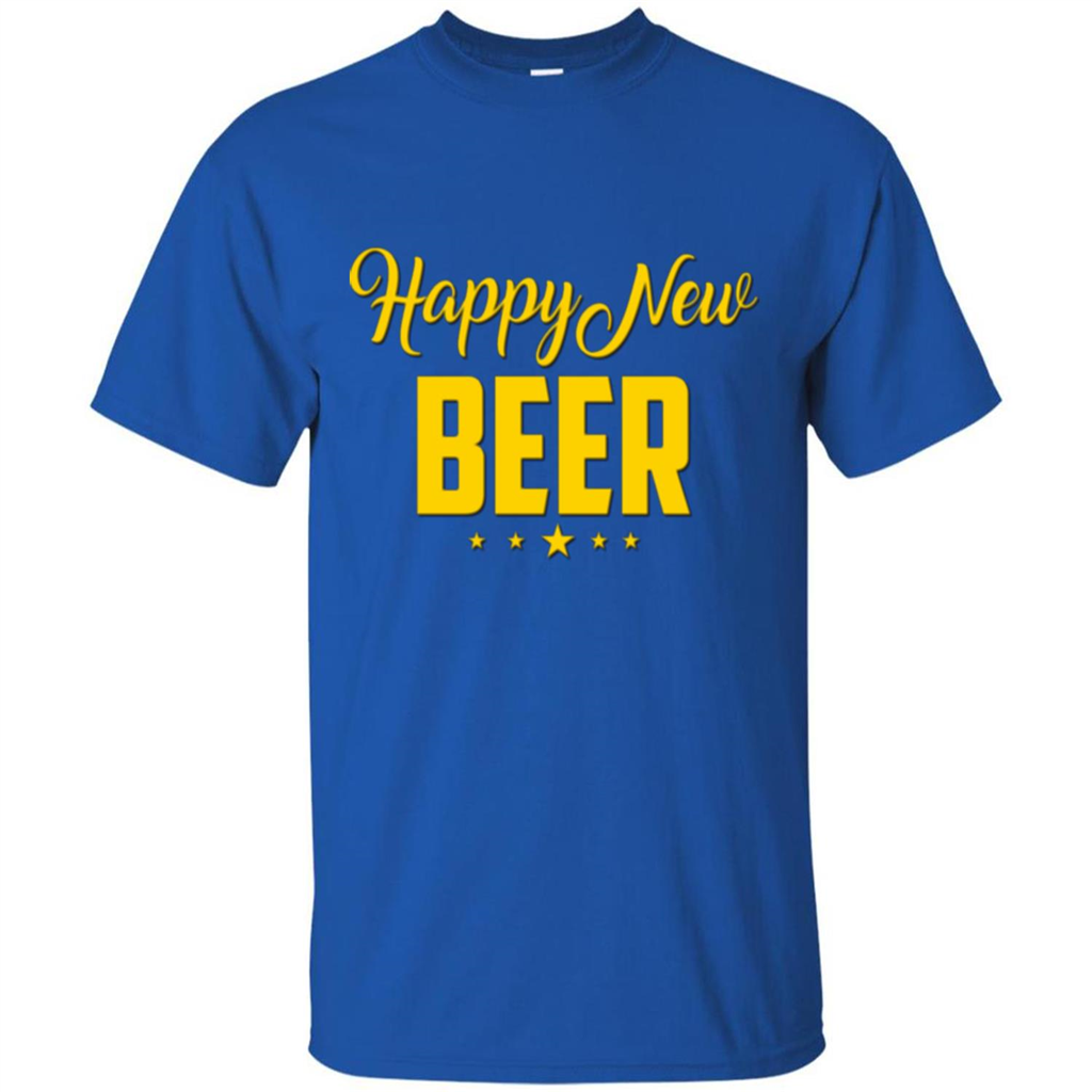 Happy New Beer T-shirt Beer Lover T-shirt Royal