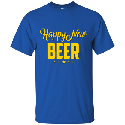 Happy New Beer T-shirt Beer Lover T-shirt Royal