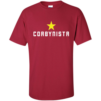 Corbyn T-shirt For Corbynista Labour Supporter Cardinal