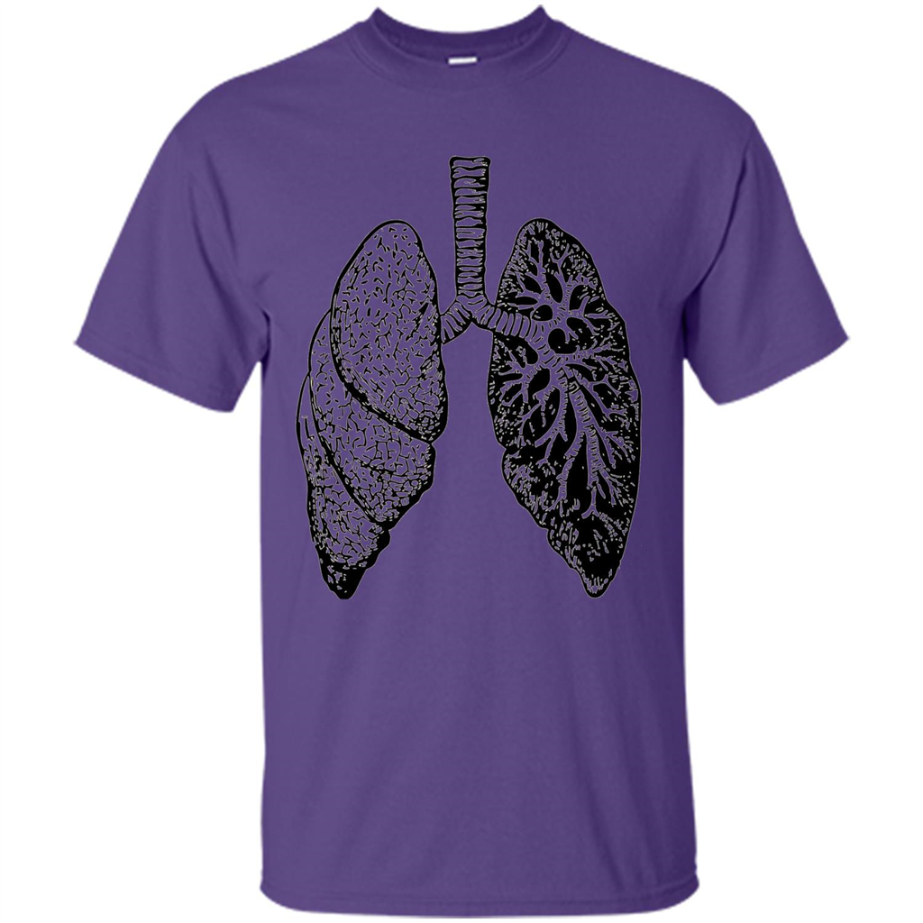 Lungs T-shirt Purple