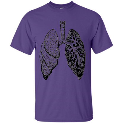 Lungs T-shirt Purple