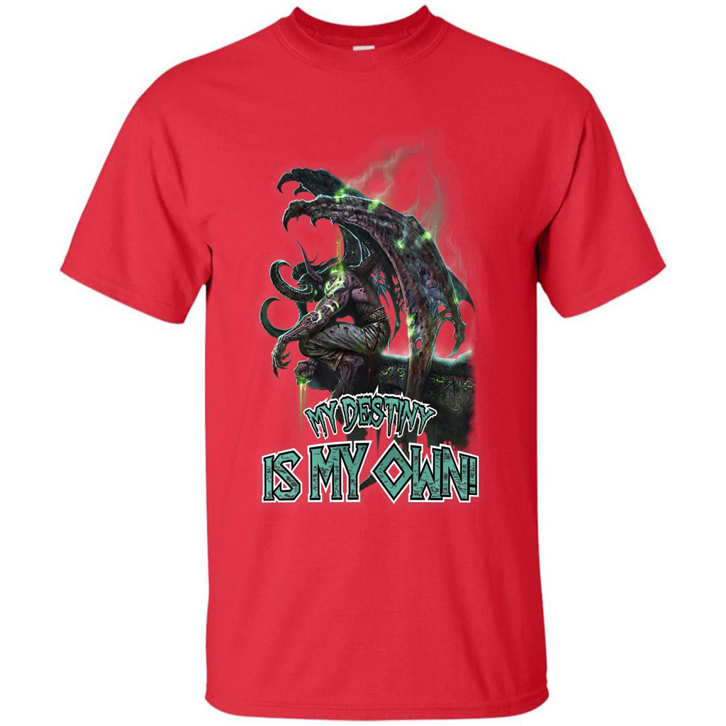 World of Warcraft T-shirt My Destiny Is My Own T-shirt Red