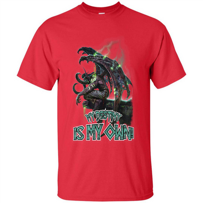 World of Warcraft T-shirt My Destiny Is My Own T-shirt Red