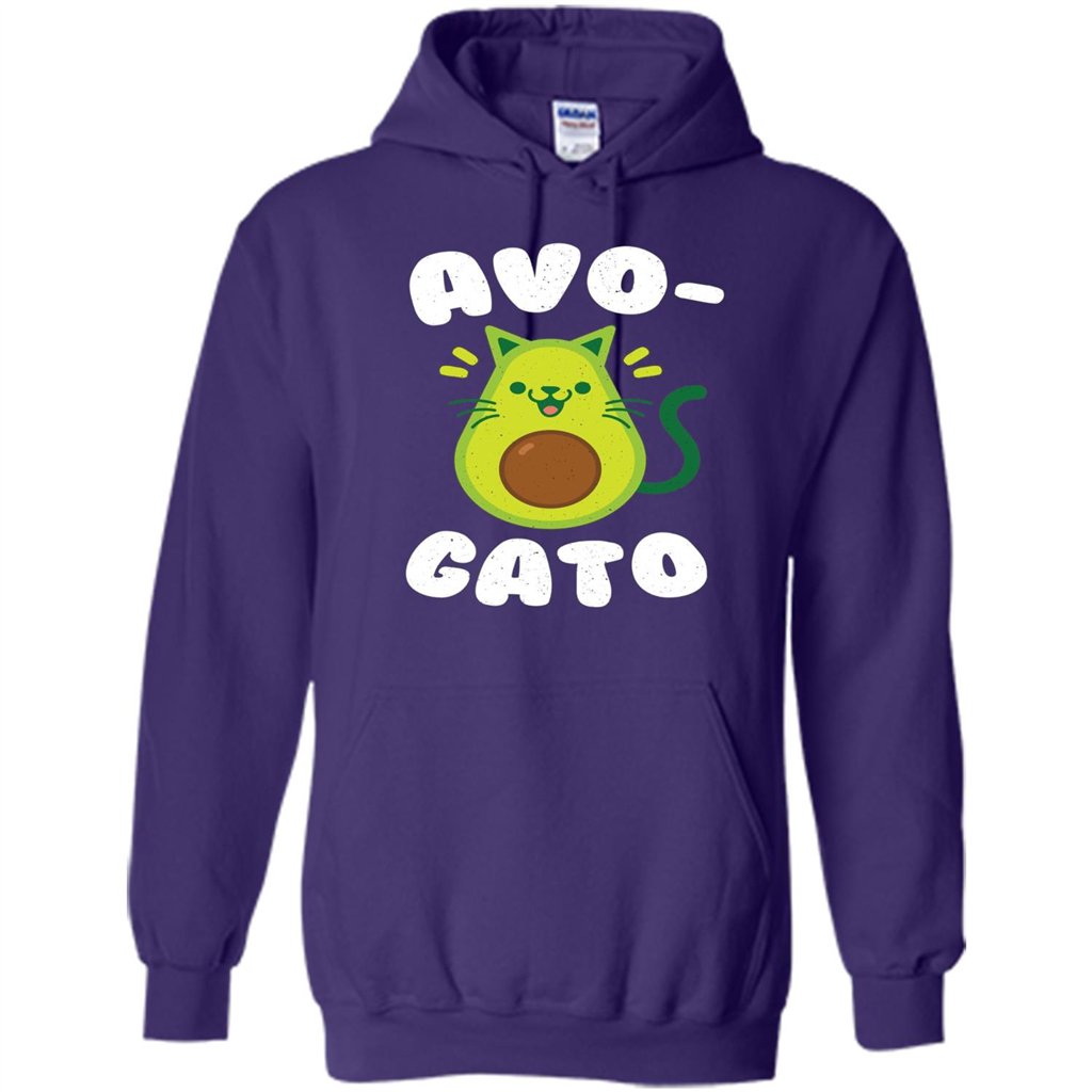 Avogato - Avocado Cat - Funny Avocado T-shirt Purple