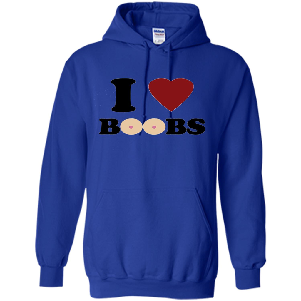 I Love Boobs T-shirt Royal