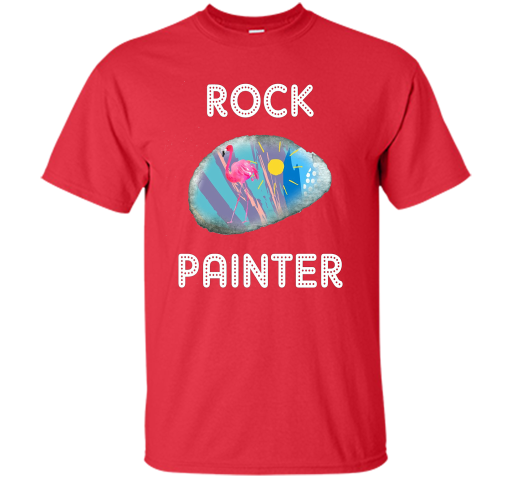 Rock Painter Shirt for People Who Paint Rocks or Hunt Rocks shirt Red