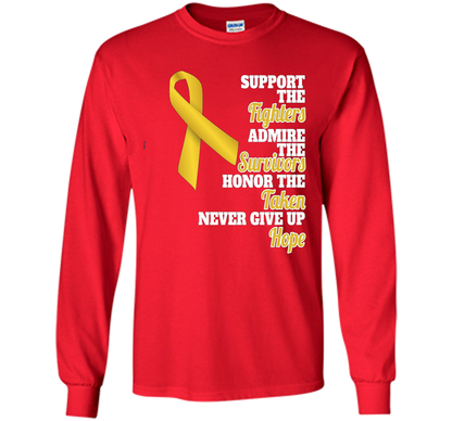 Cancer Awareness T-shirt Support Childhood Cancer Awareness Red