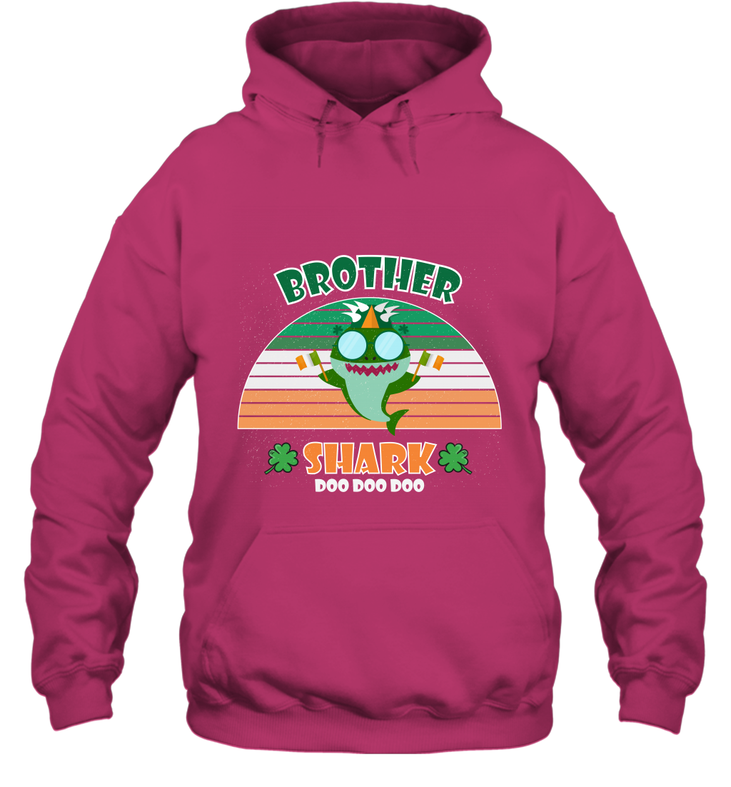 Irish Brother Shark Saint Patricks Day Family Shirt Hoodie Heliconia