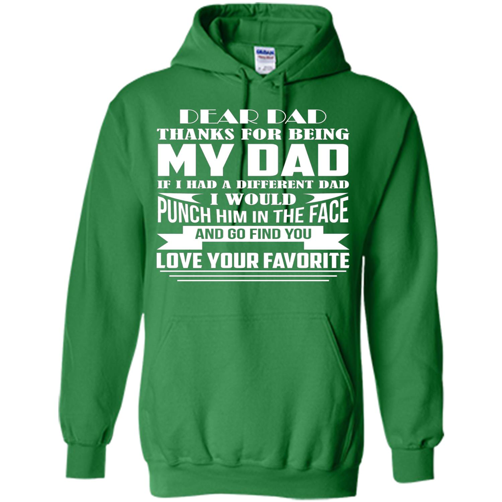 Fathers Day T-shirt Thanks For Being My Dad Irish Green