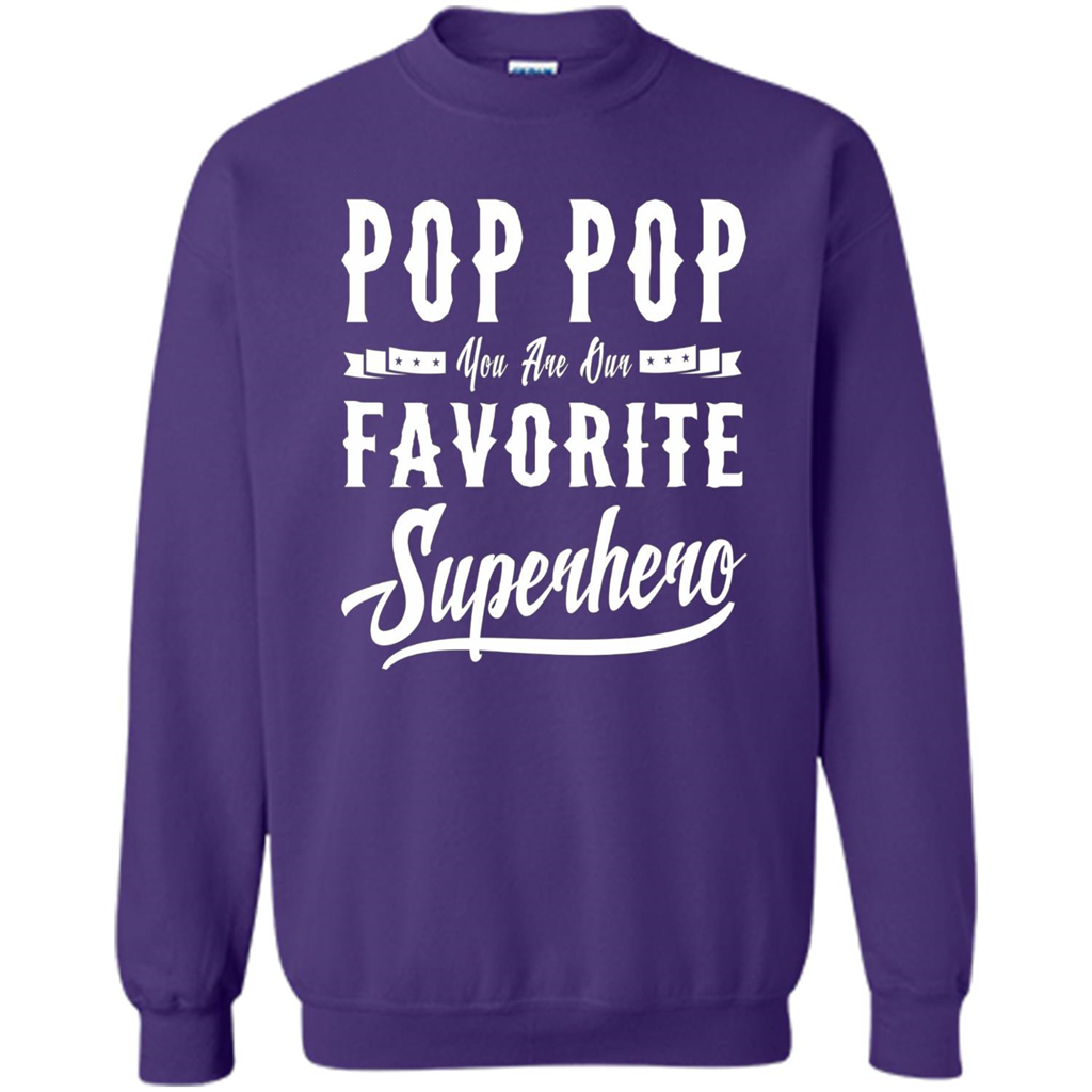 Pop Pop Superhero Fathers Day Gifts Dad Grandpa Men T-shirt