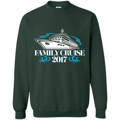 Family Cruise 2017 Vacation T-shirt Forest Green